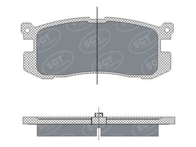 SP283PR SCT - MANNOL Комплект тормозных колодок, дисковый тормоз