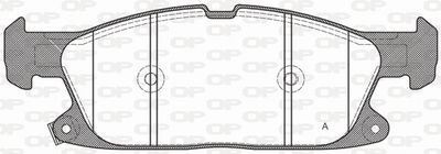 BPA165702 OPEN PARTS Комплект тормозных колодок, дисковый тормоз