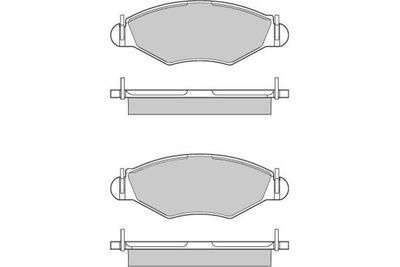 120847 E.T.F. Комплект тормозных колодок, дисковый тормоз