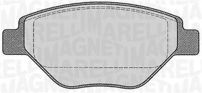 363916060600 MAGNETI MARELLI Комплект тормозных колодок, дисковый тормоз