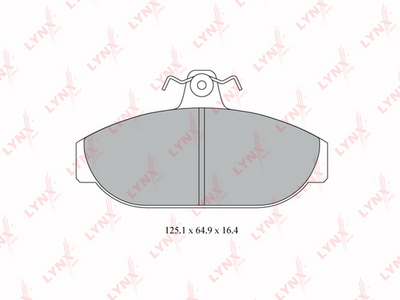 BD7806 LYNXauto Комплект тормозных колодок, дисковый тормоз