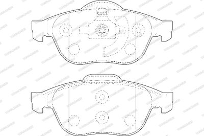 WBP23245B WAGNER Комплект тормозных колодок, дисковый тормоз