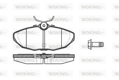 P632310 WOKING Комплект тормозных колодок, дисковый тормоз