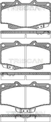 811013030 TRISCAN Комплект тормозных колодок, дисковый тормоз