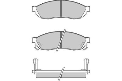 120290 E.T.F. Комплект тормозных колодок, дисковый тормоз