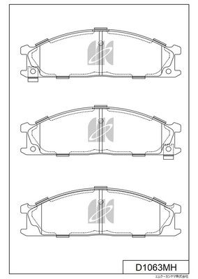 D1063MH MK Kashiyama Комплект тормозных колодок, дисковый тормоз