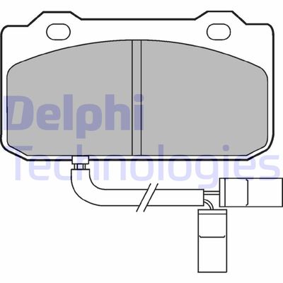 LP432 DELPHI Комплект тормозных колодок, дисковый тормоз