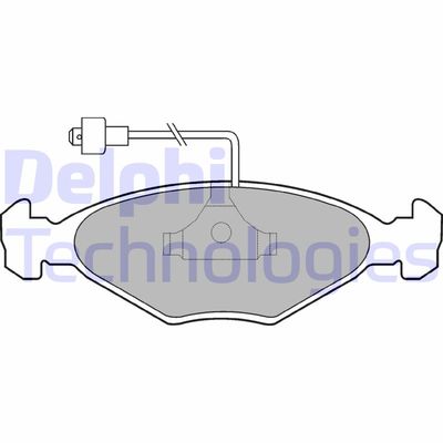 LP212 DELPHI Комплект тормозных колодок, дисковый тормоз