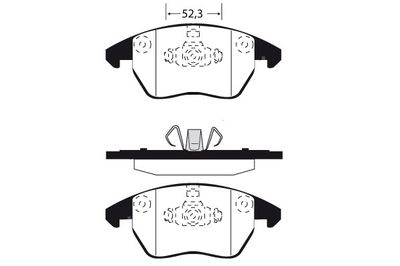 RA08171 RAICAM Комплект тормозных колодок, дисковый тормоз