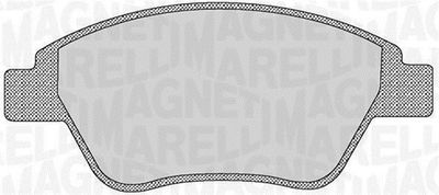 363916060176 MAGNETI MARELLI Комплект тормозных колодок, дисковый тормоз