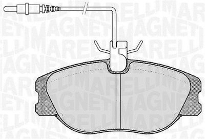 363916060787 MAGNETI MARELLI Комплект тормозных колодок, дисковый тормоз