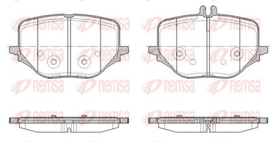 195000 REMSA Комплект тормозных колодок, дисковый тормоз