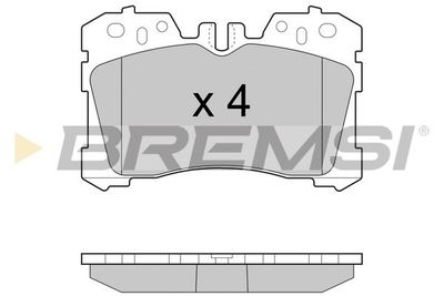 BP3462 BREMSI Комплект тормозных колодок, дисковый тормоз