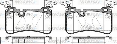 P1267300 WOKING Комплект тормозных колодок, дисковый тормоз