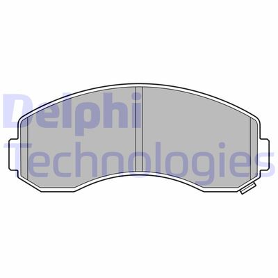 LP3616 DELPHI Комплект тормозных колодок, дисковый тормоз