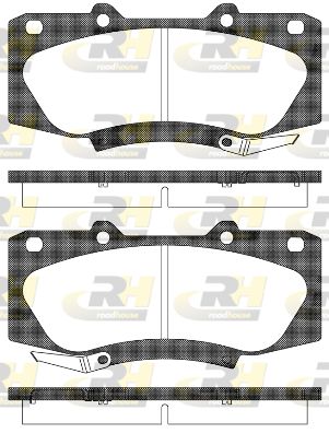 2146804 ROADHOUSE Комплект тормозных колодок, дисковый тормоз