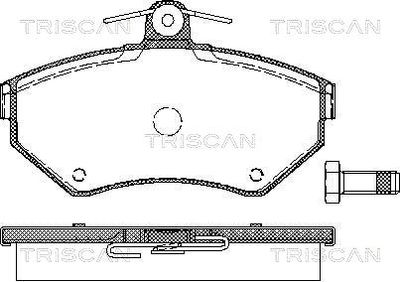 811029010 TRISCAN Комплект тормозных колодок, дисковый тормоз