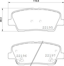 P30105 BREMBO Комплект тормозных колодок, дисковый тормоз