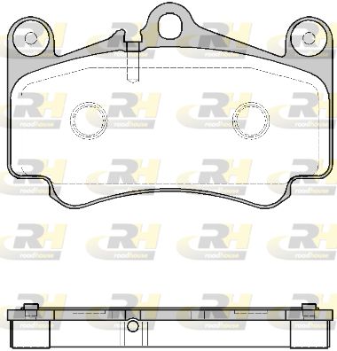 298100 ROADHOUSE Комплект тормозных колодок, дисковый тормоз