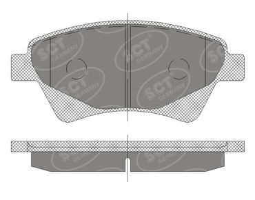 SP408PR SCT - MANNOL Комплект тормозных колодок, дисковый тормоз