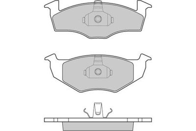 120682 E.T.F. Комплект тормозных колодок, дисковый тормоз