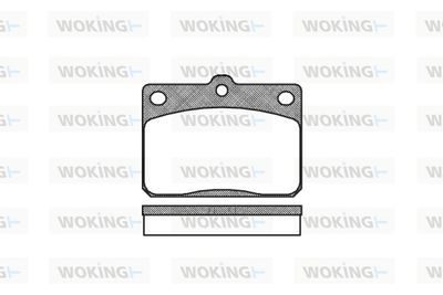 P179340 WOKING Комплект тормозных колодок, дисковый тормоз