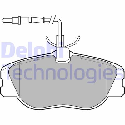 LP909 DELPHI Комплект тормозных колодок, дисковый тормоз