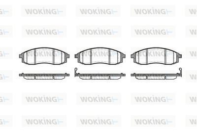 P498312 WOKING Комплект тормозных колодок, дисковый тормоз