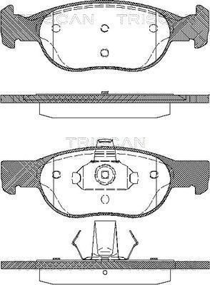 811015027 TRISCAN Комплект тормозных колодок, дисковый тормоз