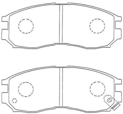 ASN223 AISIN Комплект тормозных колодок, дисковый тормоз