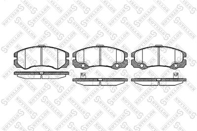 436032SX STELLOX Комплект тормозных колодок, дисковый тормоз