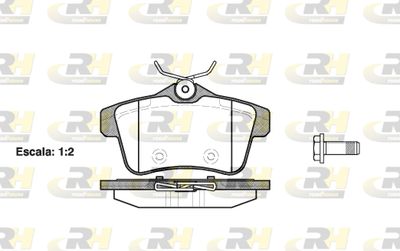 2141800 ROADHOUSE Комплект тормозных колодок, дисковый тормоз