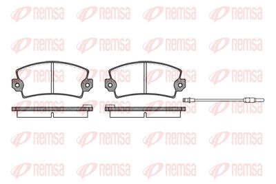 002196 REMSA Комплект тормозных колодок, дисковый тормоз