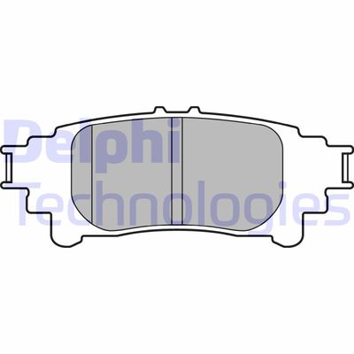 LP3155 DELPHI Комплект тормозных колодок, дисковый тормоз