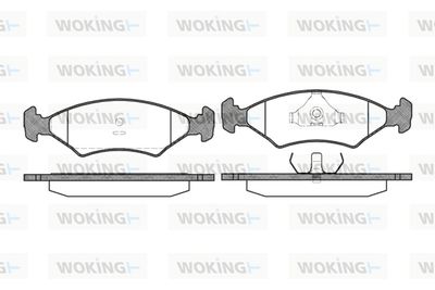 P019320 WOKING Комплект тормозных колодок, дисковый тормоз