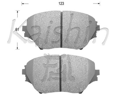 FK2202 KAISHIN Комплект тормозных колодок, дисковый тормоз