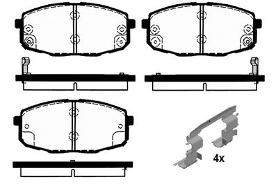 RA04870K1 RAICAM Комплект тормозных колодок, дисковый тормоз