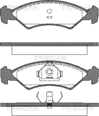 811016300 TRISCAN Комплект тормозных колодок, дисковый тормоз