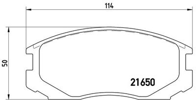 P54015 BREMBO Комплект тормозных колодок, дисковый тормоз