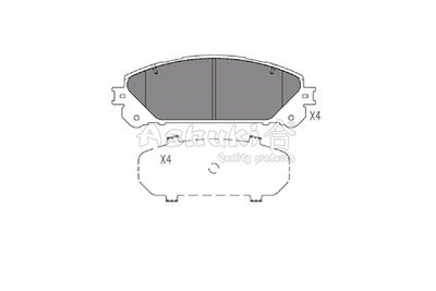 T11465 ASHUKI by Palidium Комплект тормозных колодок, дисковый тормоз