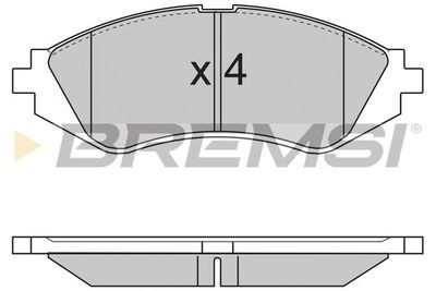 BP2718 BREMSI Комплект тормозных колодок, дисковый тормоз