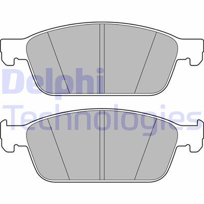 LP2495 DELPHI Комплект тормозных колодок, дисковый тормоз