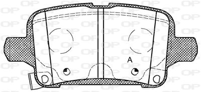 BPA162802 OPEN PARTS Комплект тормозных колодок, дисковый тормоз