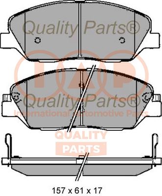 70407088G IAP QUALITY PARTS Комплект тормозных колодок, дисковый тормоз