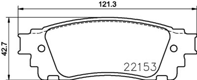 NP1110 NISSHINBO Комплект тормозных колодок, дисковый тормоз