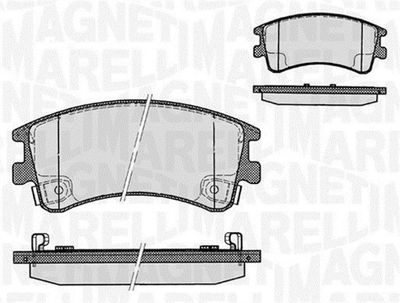 363916060295 MAGNETI MARELLI Комплект тормозных колодок, дисковый тормоз