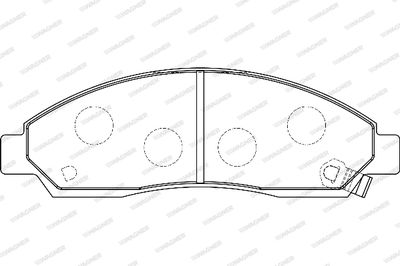 WBP24370A WAGNER Комплект тормозных колодок, дисковый тормоз