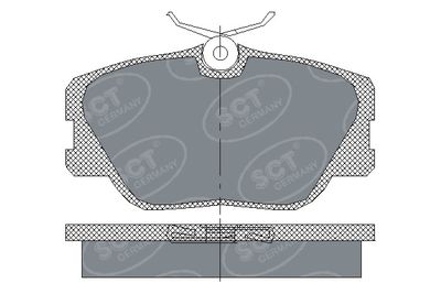 SP167PR SCT - MANNOL Комплект тормозных колодок, дисковый тормоз