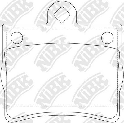 PN0125 NiBK Комплект тормозных колодок, дисковый тормоз