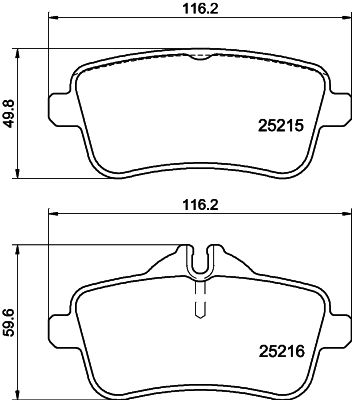 PCP1449 DON Комплект тормозных колодок, дисковый тормоз